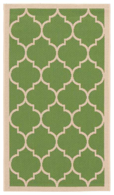Safavieh Courtyard 2'-0" x 3'-7" Rug in Green / Beige