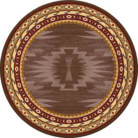 American Dakota Cinnabar Star Rug
