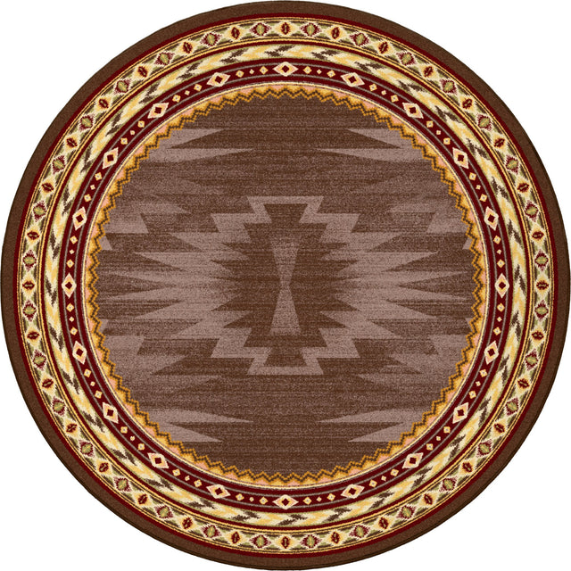 American Dakota Cinnabar Star Rug