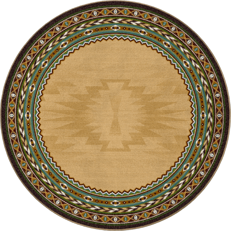 American Dakota Cinnabar Tan Rug