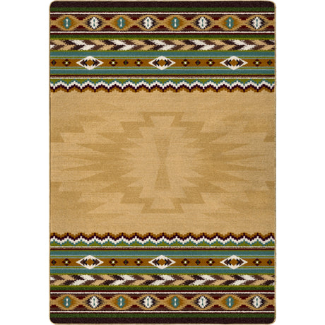 American Dakota Cinnabar Tan Rug