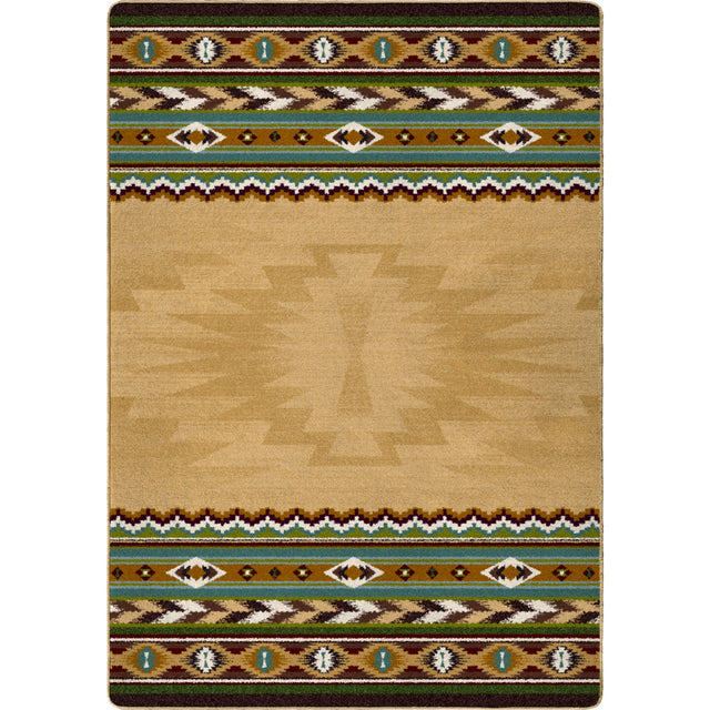 American Dakota Cinnabar Tan Rug