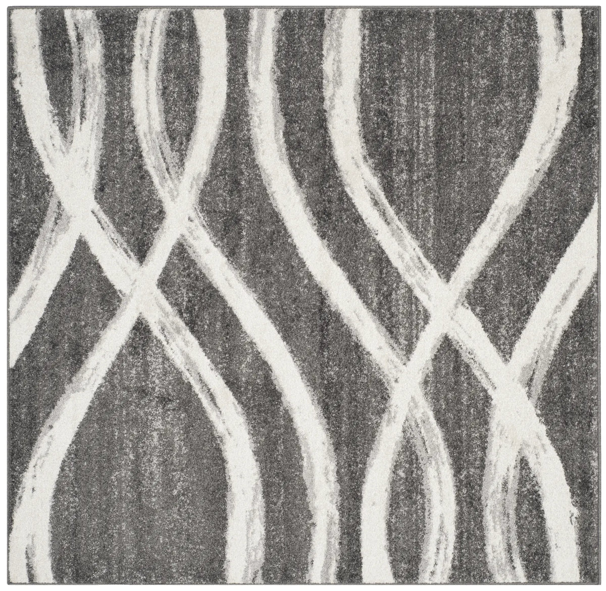 Safavieh Adirondack 5'-0" x 5'-0" Rug in Charcoal / Ivory