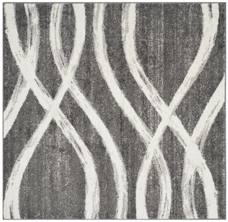 Safavieh Adirondack 5'-0" x 5'-0" Rug in Charcoal / Ivory