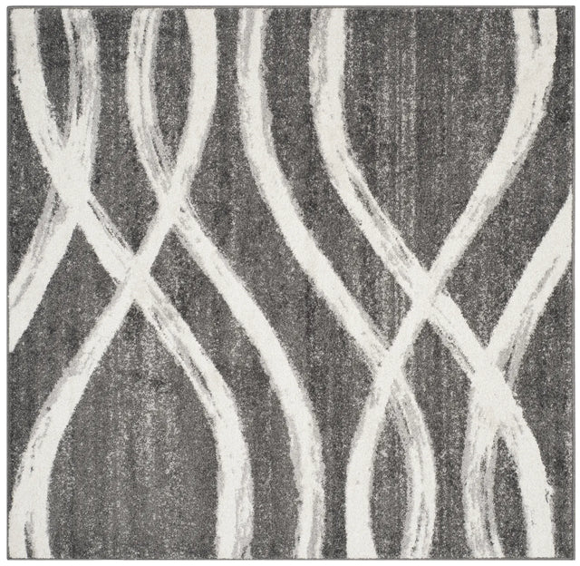 Safavieh Adirondack 5'-0" x 5'-0" Rug in Charcoal / Ivory