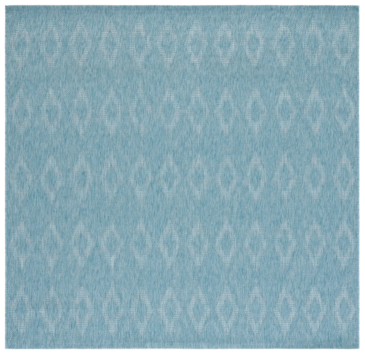 Safavieh Courtyard 6'-7" x 6'-7" Rug in Aqua / Aqua