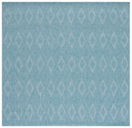Safavieh Courtyard 6'-7" x 6'-7" Rug in Aqua / Aqua