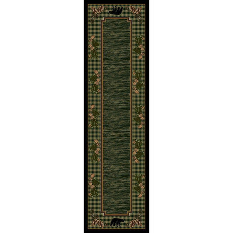 American Dakota Lakeside Bear Green Rug