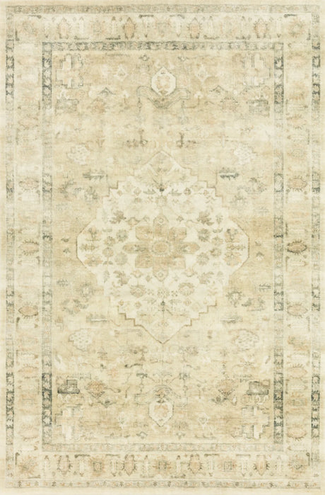 Loloi Rosette Ros-05 Sand/Ivory Rugs - main flat
