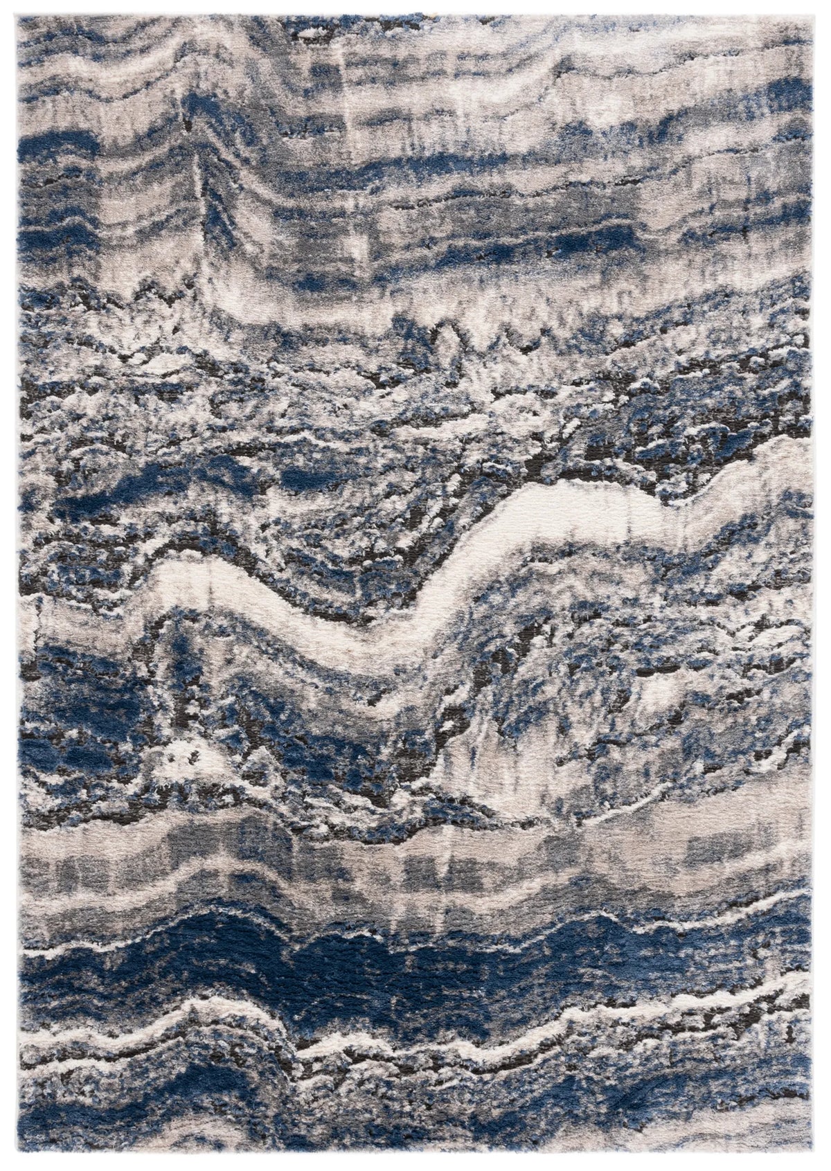 Safavieh Petra 4'-0" x 6'-0" Rug in Light Beige / Blue