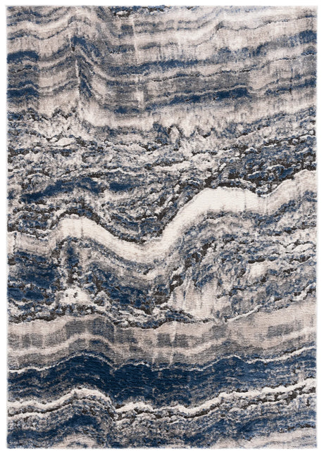Safavieh Petra 4'-0" x 6'-0" Rug in Light Beige / Blue