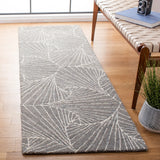 Safavieh Micro-Loop 2'-3" x 7'-0" Rug in Grey / Ivory