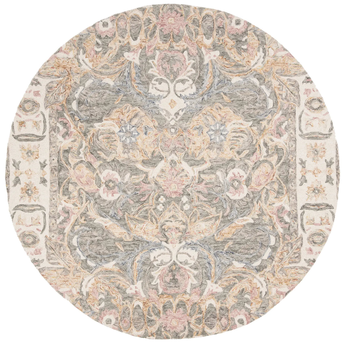 Safavieh Aubusson 6'-0" x 6'-0" Rug in Ivory / Sage