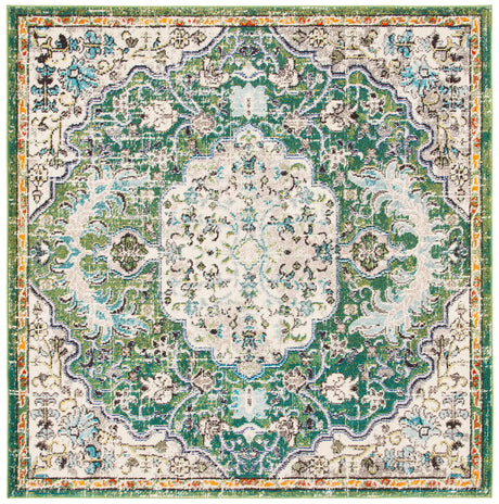 Safavieh Madison 6'-7" x 6'-7" Rug in Green / Turquoise