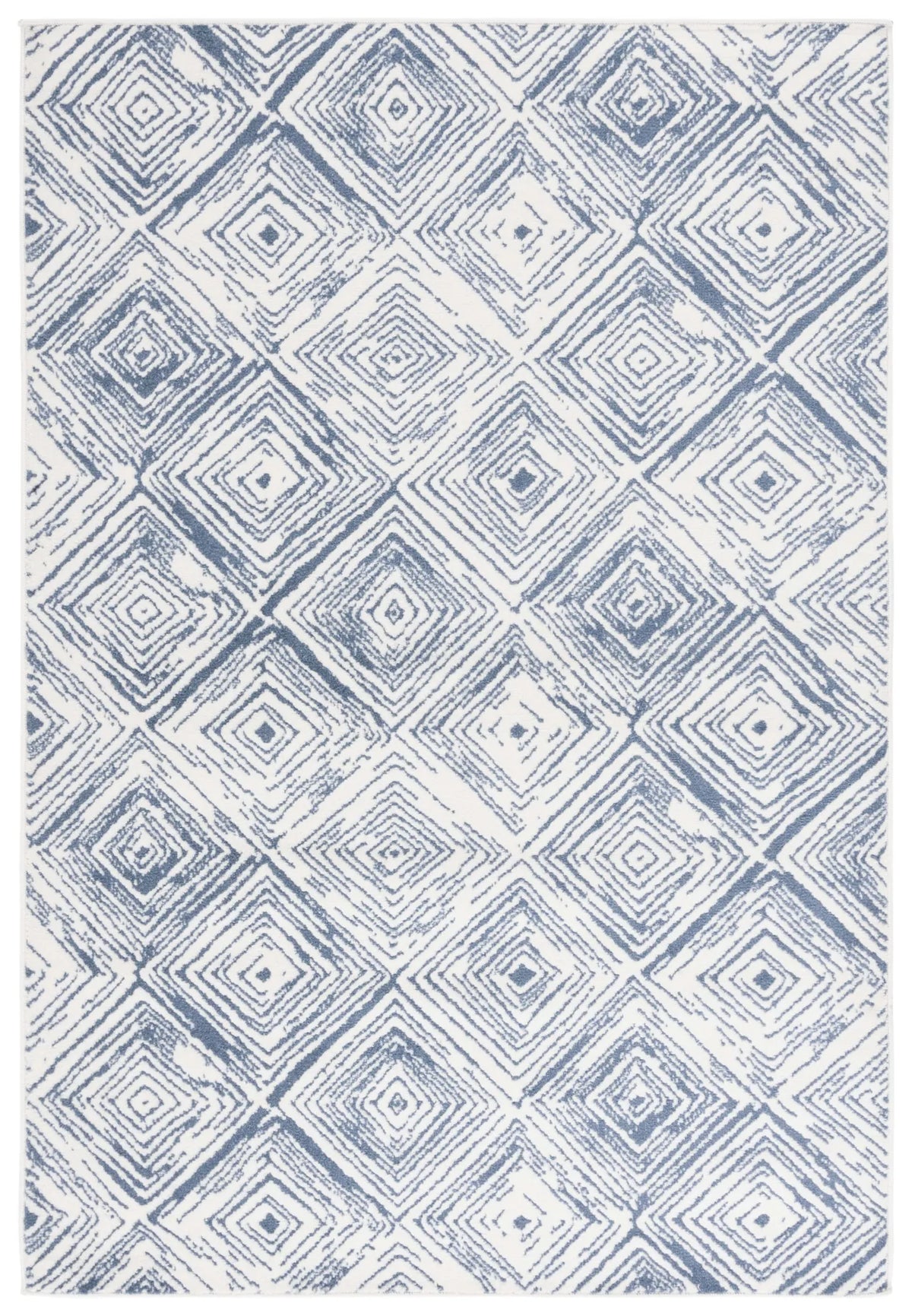 Safavieh Pyramid 4'-5" x 6'-5" Rug in Ivory / Blue