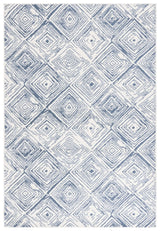 Safavieh Pyramid 4'-5" x 6'-5" Rug in Ivory / Blue