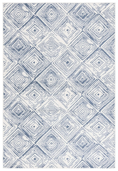 Safavieh Pyramid 4'-5" x 6'-5" Rug in Ivory / Blue