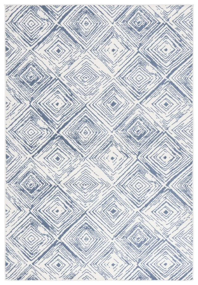 Safavieh Pyramid 4'-5" x 6'-5" Rug in Ivory / Blue