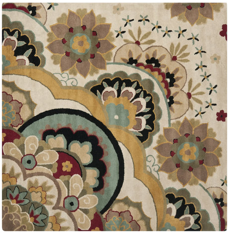Safavieh Soho 6'-0" x 6'-0" Rug in Ivory / Multi