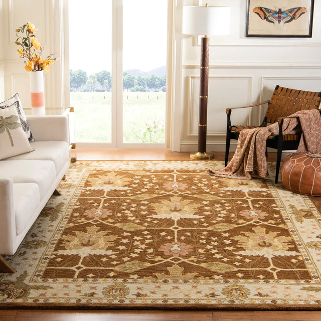 Safavieh Antiquity 9'-6" x 13'-6" Rug in Brown / Beige