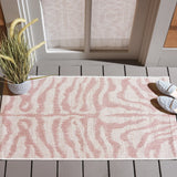 Safavieh Courtyard 2'-0" x 3'-7" Rug in Ivory / Pink