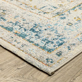 Oriental Weavers Sphinx Naples 1221X Blue Rugs - corner detail