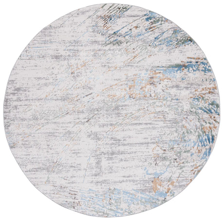 Safavieh Bel Air 6'-7" x 6'-7" Rug in Grey / Gold