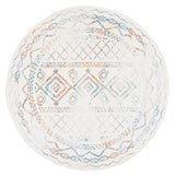 Safavieh Tulum 5'-0" x 5'-0" Rug in Ivory / Turquoise