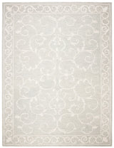 Safavieh Micro-Loop 10'-0" x 14'-0" Rug in Light Grey / Ivory