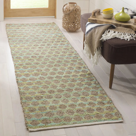 Safavieh Cape Cod 2'-3" x 8'-0" Rug in Teal / Natural