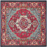 Safavieh Monaco 6'-7" x 6'-7" Rug in Red / Turquoise
