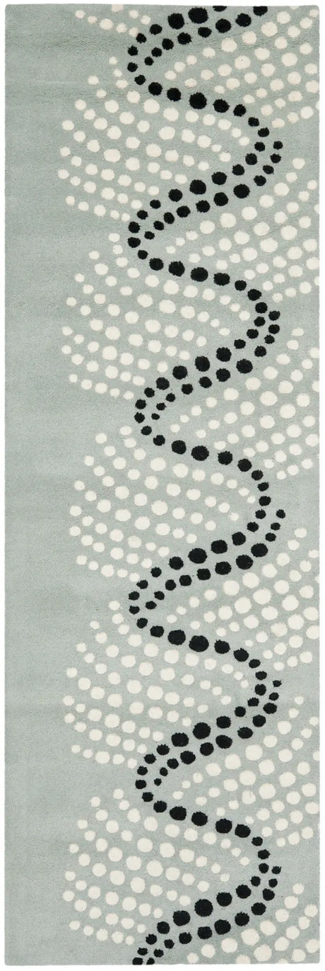 Safavieh Soho 2'-6" x 12'-0" Rug in Grey / Ivory