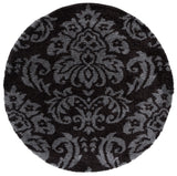 Safavieh Florida Shag 5'-0" x 5'-0" Rug in Dark Brown / Smoke