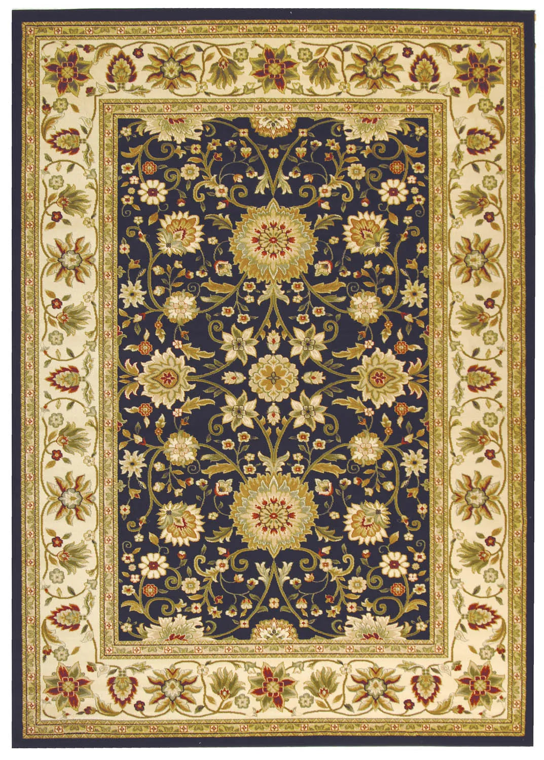 Safavieh Lyndhurst 10'-0" x 14'-0" Rug in Black / Ivory