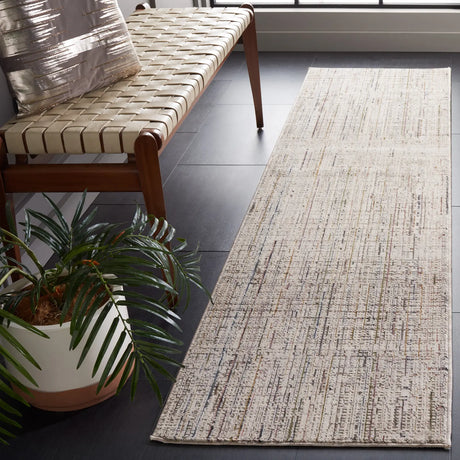 Safavieh Harlow 2'-0" x 8'-0" Rug in Ivory Grey / Rust