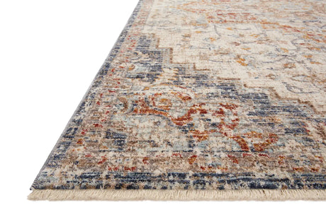 Loloi Sorrento Sor-05 Ivory/Fiesta Rug - rug corner