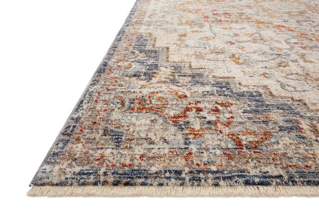 Loloi Sorrento Sor-05 Ivory/Fiesta Rug - rug corner