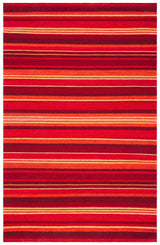 Safavieh Striped Kilim 4'-0" x 6'-0" Rug in Red