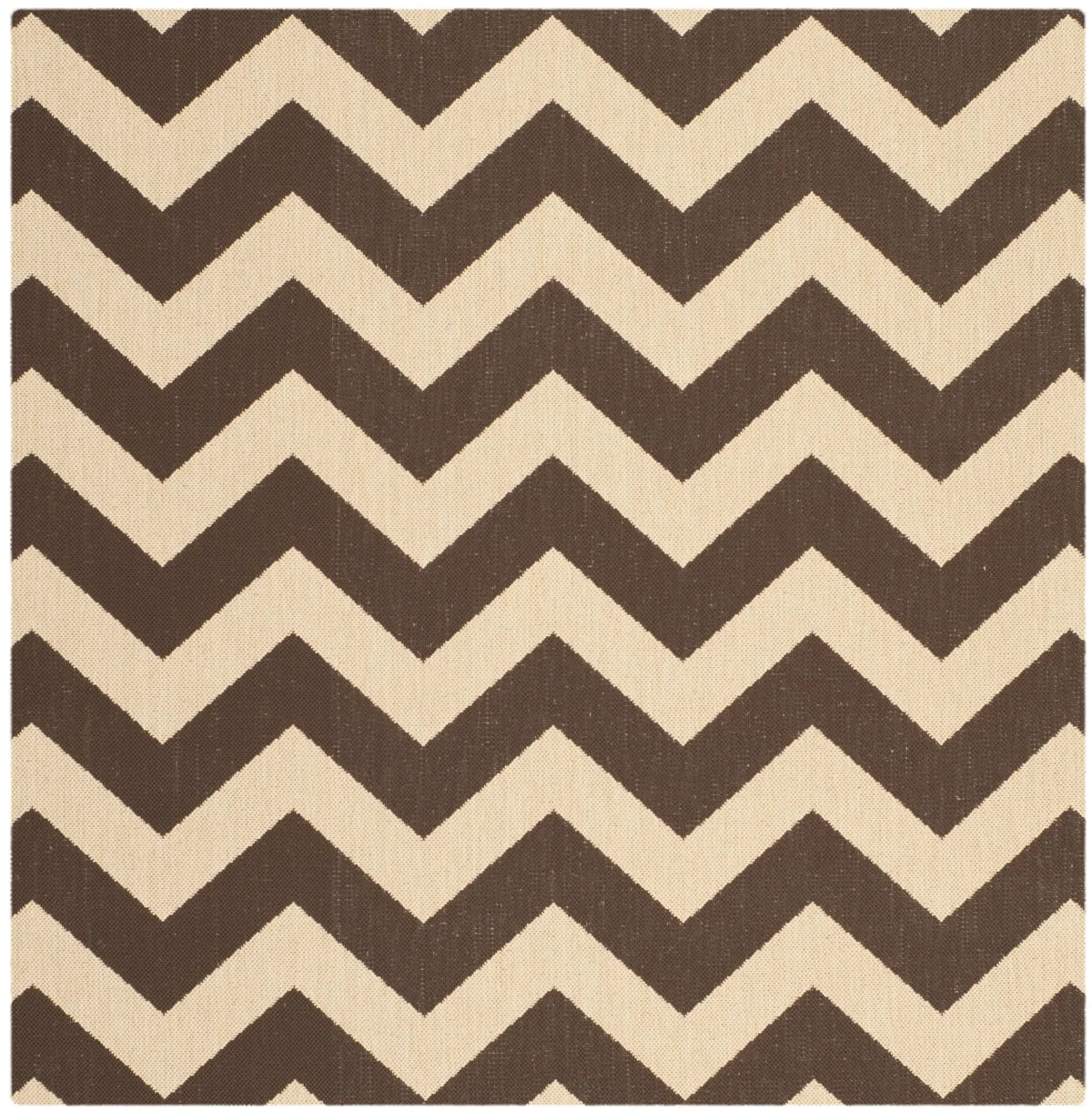 Safavieh Courtyard 5'-3" x 5'-3" Rug in Dark Brown