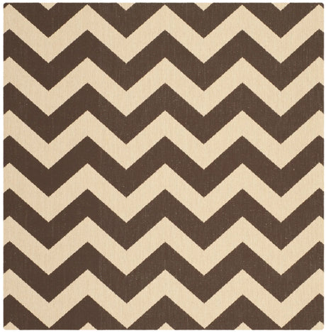 Safavieh Courtyard 5'-3" x 5'-3" Rug in Dark Brown