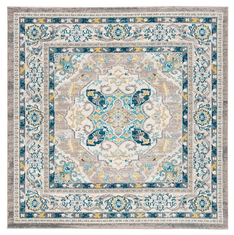 Safavieh Phoenix 100 6'-7" x 6'-7" Rug in Ivory / Grey