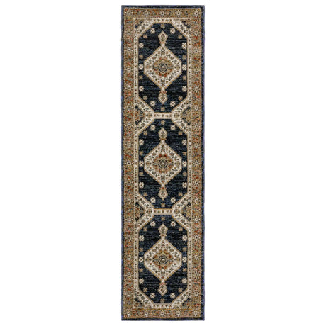 Oriental Weavers Sphinx Andorra 2281E Blue/ Orange Rug - runner