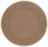 Safavieh Courtyard 6'-7" x 6'-7" Rug in Natural / Gold