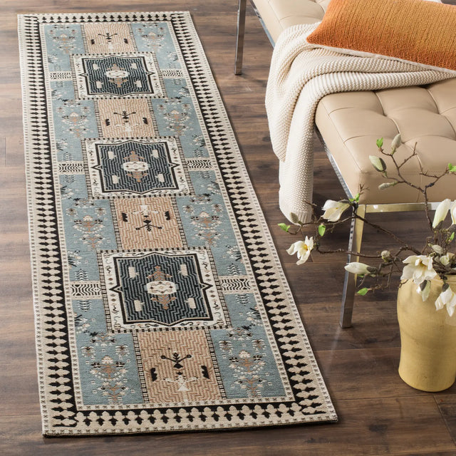 Safavieh Classic Vintage 2'-3" x 8'-0" Rug in Slate / Beige