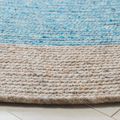 Safavieh Braided 5'-0" x 5'-0" Rug in Blue / Beige