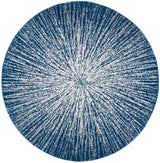 Safavieh Evoke 5'-3" x 5'-3" Rug in Navy / Ivory