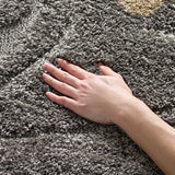 Safavieh Florida Shag 4'-0" x 6'-0" Rug in Grey / Beige