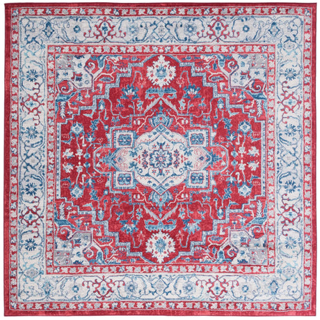Safavieh Brentwood 6'-7" x 6'-7" Rug in Red / Beige