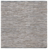 Safavieh Vintage Leather 6'-0" x 6'-0" Rug in Grey / Ivory