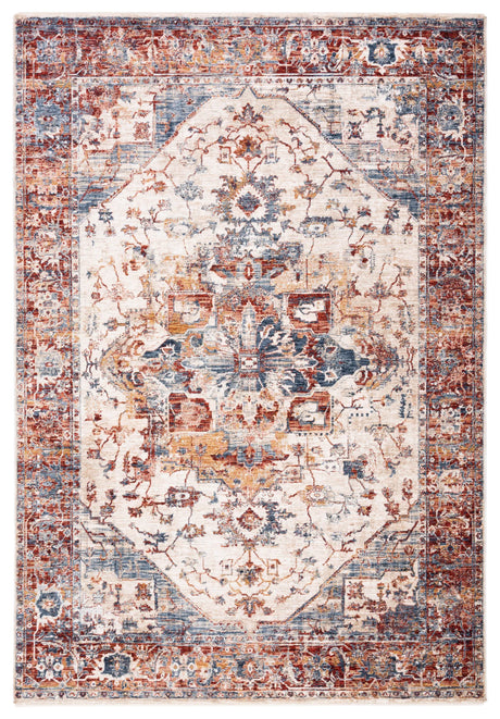 Safavieh Heirloom 700 4'-0" x 6'-0" Rug in Ivory / Blue Rust